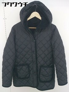 * SM2sa man sa Moss Moss reversible cotton inside quilting long sleeve jacket coat size F black lady's 