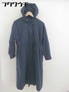 ◇ chocol raffine robe 長袖 ロングジャケット サイズF ネイビー レディース