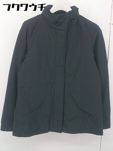 * Kumikyoku k Miki .k inner down attaching long sleeve jacket blouson size S2 navy lady's 