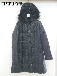◇ GRADE 東京スタイル チャイニーズラクーンファー 長袖 ダウン ジャケット コート サイズ9 ブラック レディース