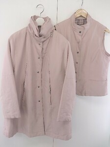 ■ St ALMEIDA 中綿 ジャケット ベスト アンサンブル サイズM ピンク レディース