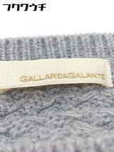 ◇ GALLARDAGALANTE ガリャルダガランテ 長袖 膝丈 ニット ワンピース サイズF グレー レディース_画像4