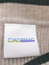 ◇ CIAOPANIC チャオパニック リブ ニット ワンピース セーター アンサンブル サイズF ベージュ系 ブラック レディース_画像5