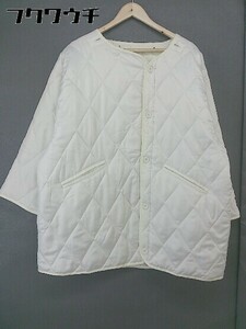 ◇ Feepur フェピュール キルティング 長袖 コート サイズM ホワイト レディース