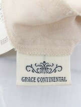 ◇ GRACE CONTINENTAL グレースコンチネンタル レース 切替 半袖 ブラウス カットソー サイズ36 ベージュ レディース_画像4