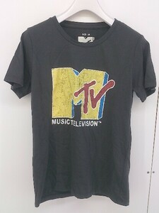 ◇ MTV エムティーヴィー プリント 半袖 Tシャツ カットソー サイズM グレー レディース