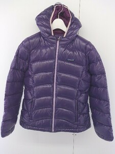 ◇ patagonia パタゴニア キッズ 子供服 長袖 ダウン ジャケット サイズXL 14 パープル レディース