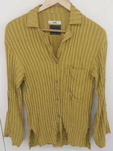 * JOURNAL STANDARD relume rib long sleeve blouse shirt size F mustard lady's 