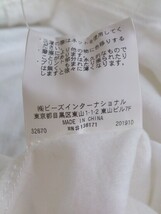 ◇ X-girl エックスガール 長袖 ミニ Tシャツ ワンピース サイズ2 ホワイト レディース_画像5