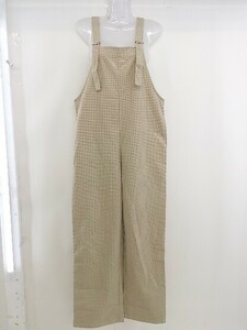 * notch.nochi corduroy overall size M beige lady's 