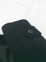 ◇ ELLE エル アンゴラ混 長袖 コート サイズ 38 ブラック レディース_画像4