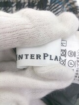 ◇ INTERPLANET インタープラネット チェック ロング タイト ナロー スカート サイズF ホワイト ブラック系 レディース_画像4