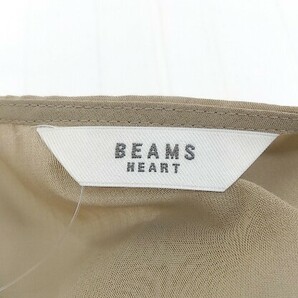 ◇ BEAMS HEART ビームス ハート 半袖 ロング ワンピース ベージュ系 レディースの画像4