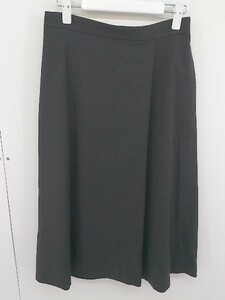 * * * unused * NATURAL BEAUTY BASIC knees under height flair skirt size M charcoal gray lady's 