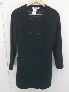 ◇ NATURAL BEAUTY BASIC ナチュラル ビューティー ベーシック ウール 長袖 コート サイズS ブラック レディース