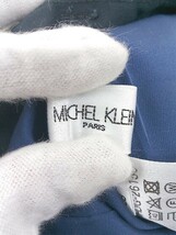 ◇ ◎ MICHEL KLEIN ミッシェルクラン スリット ロング タイト スカート サイズ38 ダークネイビー レディース_画像4