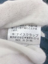 ◇ natural couture NICE CLAUP ウエストゴム 長袖 膝下丈 ワンピース サイズＦ ネイビー レディース_画像6