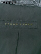 ◇ CROON A SONG クルーンアソング 長袖 ダウン ジャケット ブルゾン グレー レディース_画像4