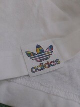 ◇ adidas アディダス Originals トレフォイル 半袖 Tシャツ カットソー サイズ M ホワイト ブルー マルチ レディース_画像5