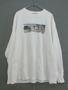 ◇ AG BY aquagirl アクアガール 丸首 ビックシルエット 長袖 Tシャツ カットソー サイズM ホワイト レディース