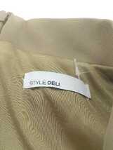 ◇ STYLE DELI スタイルデリ 八分袖 膝丈 ワンピース サイズ01 カーキ系 レディース_画像4