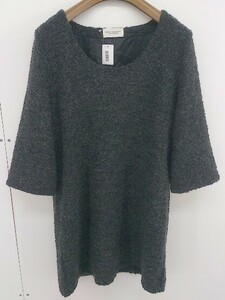 ◇ BEAUTY & YOUTH UNITED ARROWS 七分袖 ミニ チュニック ワンピース チャコールグレー レディース