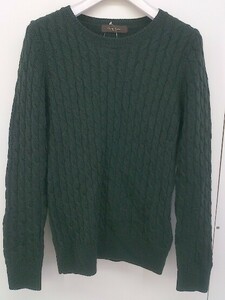 ◇ Demi-Luxe BEAMS デミルクス ビームス ウール ケーブルニット 長袖 セーター グリーン レディース