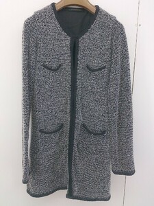 ◇ green label relaxing グリーンレーベル UNITED ARROWS 長袖 ノーカラー ジャケット グレー系 レディース