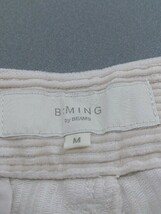 ◇ B:MING by BEAMS ビーミング by ビームス コーデュロイ素材 パンツ サイズM ベージュ系 レディース_画像4