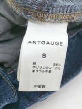 ◇ ANTGAUGE アントゲージ ウォッシュ加工 クロップド ジーンズ デニム パンツ サイズS インディゴ レディース_画像5