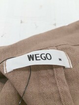 ◇ ◎ ●新品● WEGO ウィゴー リネン混 長袖 ジャケット サイズM ライトブラウン レディース_画像4