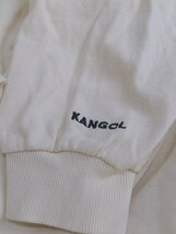 ◇ KANGOL カンゴール ロゴ 長袖 膝下丈 パーカー ワンピース サイズL ベージュ レディース_画像6