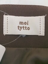 ◇ moi tytto モイテュット ノースリーブ 膝下丈 ワンピース サイズF ブラウン レディース_画像4