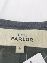 ◇ THE PARLOR ザ パーラー ジップアップ 長袖 ノーカラー ジャケット サイズ38 ネイビー レディース_画像4