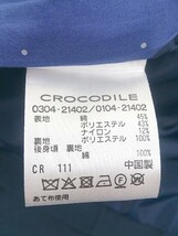 ◇ ◎ CROCODILE クロコダイル タグ付 定価 1.7万円 ステンカラー コート サイズL ネイビー レディース_画像5