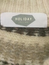 ◇ HOLIDAY ホリデイ フェアアイル 長袖 ニット セーター サイズF ベージュ レディース_画像4