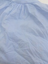 ◇ ◎ bulle de savon ビュルデサボン 刺繍 半袖 シャツ ブラウス サイズF ライトブルー レッド マルチ レディース_画像9