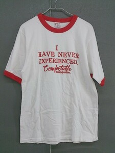 ◇ FREAK'S STORE フリークスストア 21SS 半袖 Tシャツ カットソー サイズF ホワイト レッド系 レディース