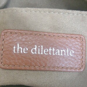 ◇ ◎ the dilettante ザ ディレッタント クロコダイル調 2WAY ミニ ハンド ショルダーバッグ ブラウン レディースの画像7