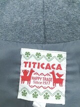 ◇ titicaca チチカカ ステッチ 長袖 チェスターコート サイズ F ダークグレー レディース_画像4