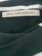 ◇ LUCA/LADY LUCK LUCA ルカ レディラックルカ ボーダー 長袖 カットソー ブラック ホワイト レディース_画像4