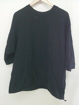 ◇ MONKEY TIME モンキータイム UNITED ARROWS 五分袖 Tシャツ カットソー サイズM ブラック レディース_画像1