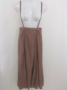 * ROPE' Rope long camisole One-piece size 36 Brown lady's 