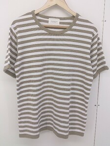 ◇ URBAN RESEARCH DOORS アーバン リサーチ ボーダー 半袖 Tシャツ カットソー サイズ40 ホワイト ベージュ系 レディース