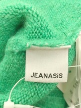 ◇ JEANASIS ジーナシス ハイネック 長袖 ニット セーター サイズF ライトグリーン レディース_画像4