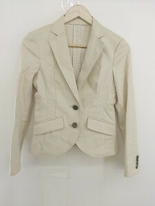 * MK MICHEL KLEIN M ke- Michel Klein 2B long sleeve tailored jacket size 38 beige group lady's 