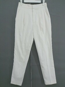 ◇ SUIT SELECT スーツセレクト テーパード パンツ サイズ7 オフホワイト レディース