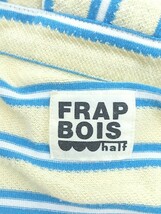 ◇ FRAPBOIS フラボア ボーダー 半袖 膝丈 ワンピース サイズ1 イエロー ブルー レディース_画像4