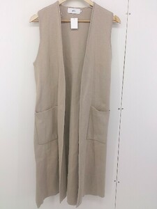 ◇ AZUL BY MOUSSY アズール バイマウジー バックベルト ニット ベスト サイズF ベージュ系 レディース