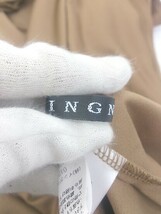◇ ◎ INGNI イング ベルト付 半袖 ロング ワンピース サイズM ブラウン レディース_画像4